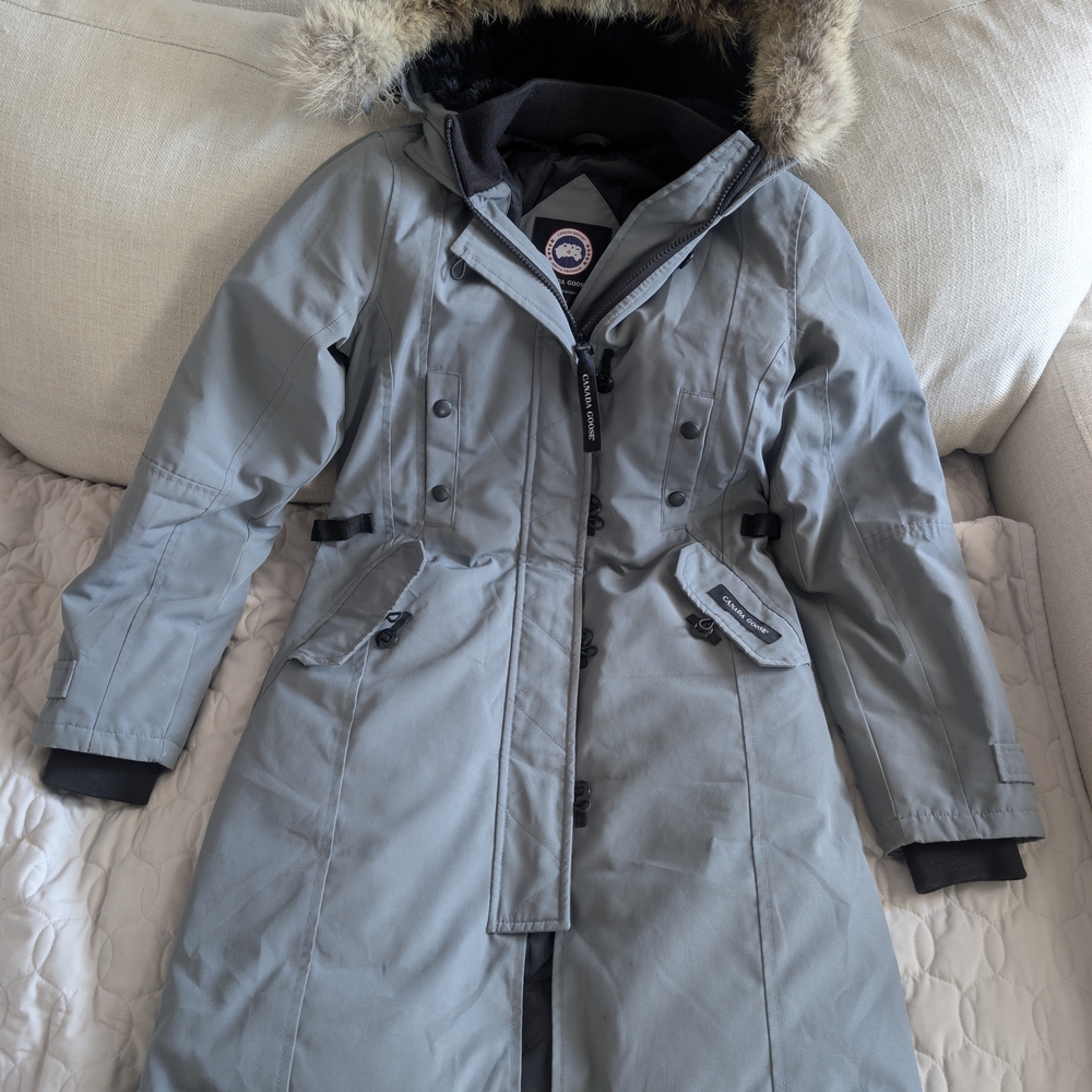 Women's Gray Parka Coat